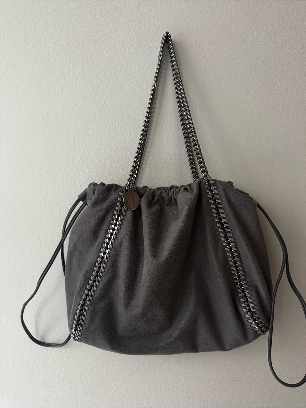 Stella McCartney Shaggy Deer Falabella Drawstring Large Tote